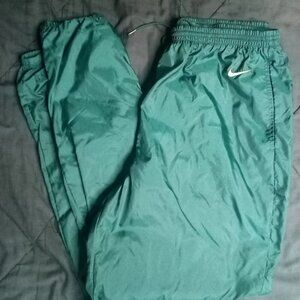 Vintage 90s Nike Wind Pants Joggers Trainers Green